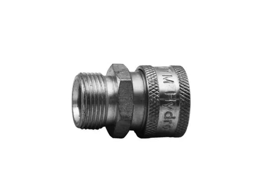 COUPLER SS 3/8QC X M22 M PLUG 14MM