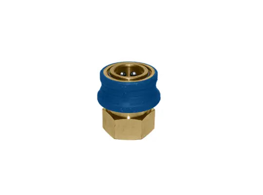 INSULATED GRIP BRASS QC COUPLER 3/8FPT