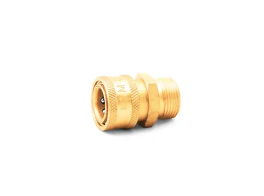 BRASS COUPLER 3/8QC X M22 M