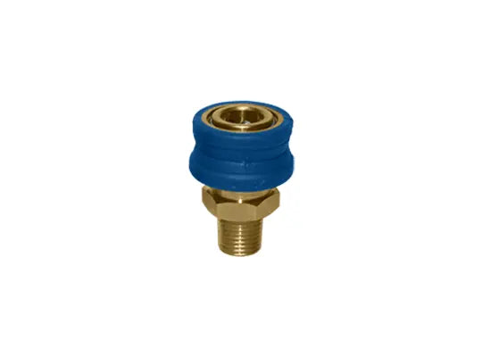 INSULATED GRP BRASS QC COUPLER 1/4MPT